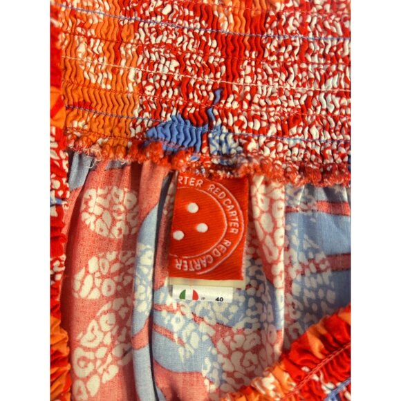 Red Carter Red Floral Swim Cover Up Dress Tunic Size 4 - Picture 5 of 7
